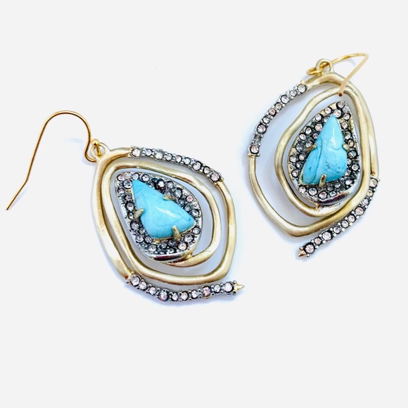 Alexis Bittar Roxbury Spiral Turquoise Earring New - Picture 3 of 13